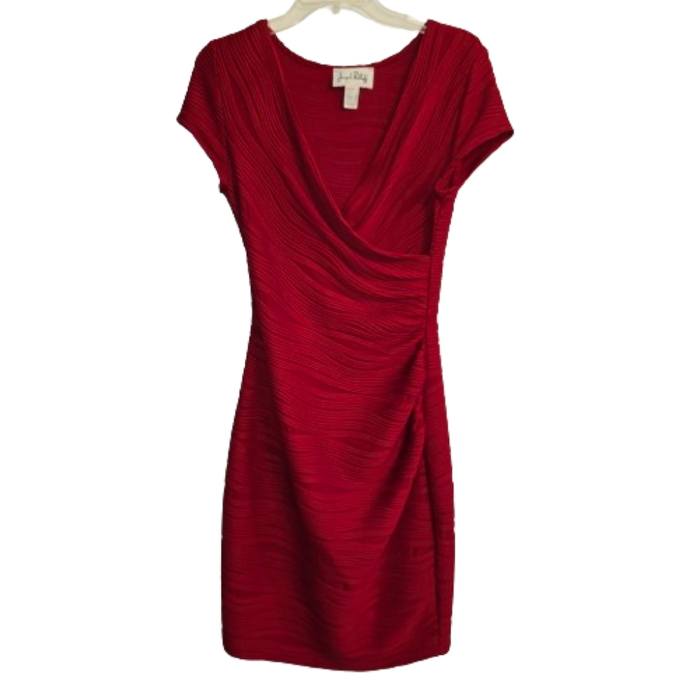 Joseph Ribkoff Designer Vintage Fitted Cap Sleeve Midi Dress